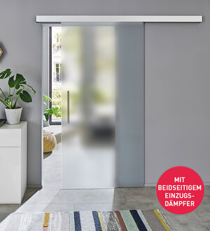 Foto einer smarten Schiebetüre in einer Wohnung