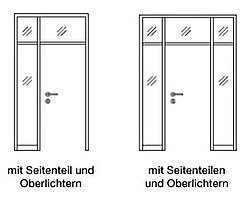 Innentür 1-flg. - Oberlicht