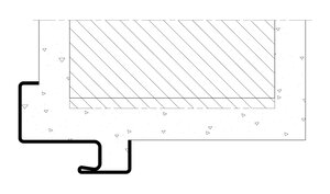 Skizze des Aufbaus einer Eckzarge