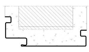 Skizze der Form einer Schattennutzzarge