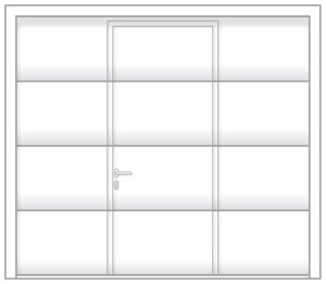 Sektionaltor mit Schlupftür