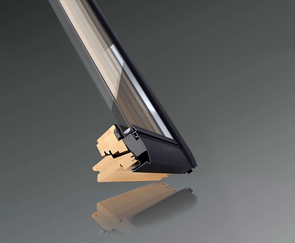 Visualisierung des verankerten Fensterrahmen